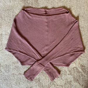 FREE PEOPLE waffle knit top